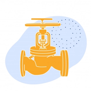 Чугунный клапан обратный фланцевый Ду 400 мм Ру 2.5 кгс/см2 ГОСТ 27477-87