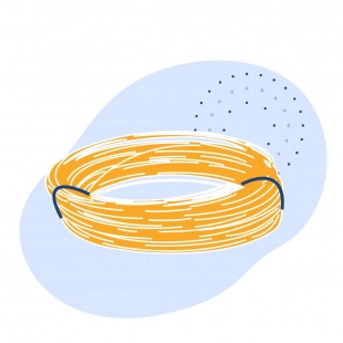 Кабель монтажный 2х0.35 мм2 МКЭШ аналоговый