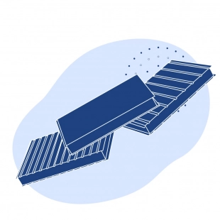 Кровельная сэндвич-панель пенополиуретан 40х1126(1000) мм