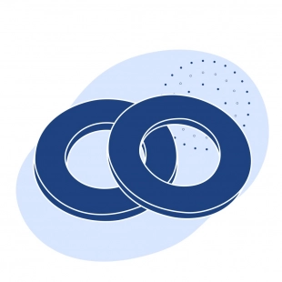 Шайба плоская нержавеющая 95 мм AISI 316 DIN 125